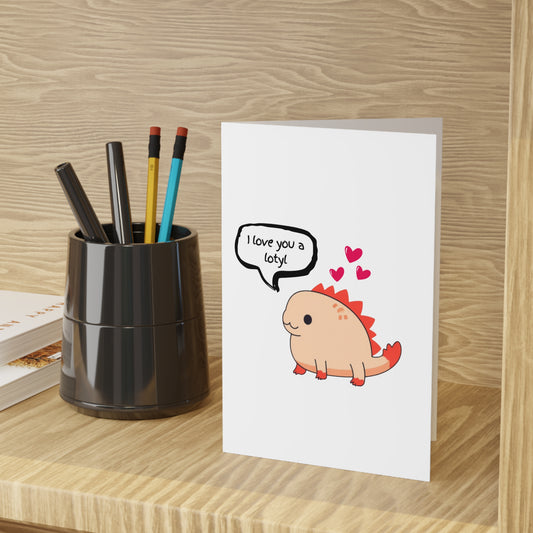 I Love You A Lotyl greeting card | Cute valentine note